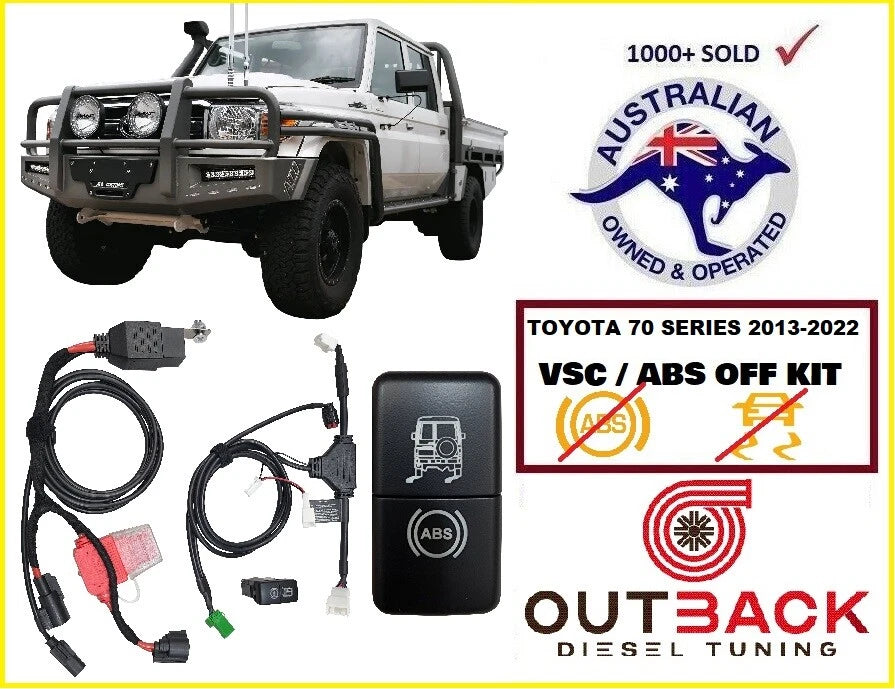 VSC / ABS / TRACTION CONTROL OFF to suit Toyota 79 series Landcruiser 2016-2023 (Outback Diesel Tuning)